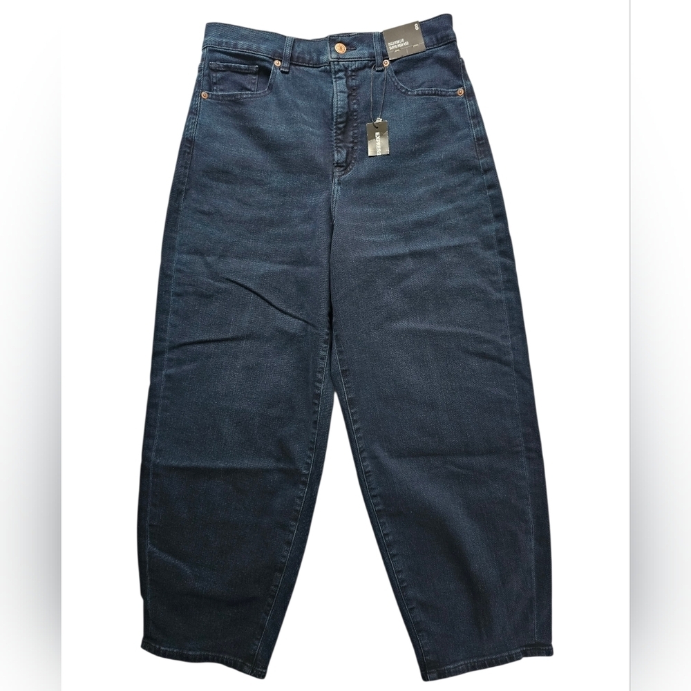 Express Women's High Rise Jeans - Deep Indigo